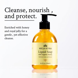 ABEJA REYNA Liquid Soap with Organic Honey – Gentle Cleansing & Hydrating (250ml)