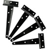LAMXD 4 Pcs T Hinges, T-Strap Hinges, Metal Heavy Duty