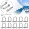 10pcs M4 Screw Pin Anchor Shackle 304 Stainless Steel Heavy