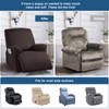 TAOCOCO Recliner Chair Covers Stretch Polyester Fabric 3-Piece for Large