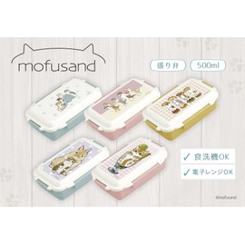 Toa Metal Mofusand 53-3031 Lunch Box, 16.9 fl oz (500 ml), Cat Traffic Jam, Light Blue