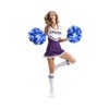 Hooshing 2 Pack Cheerleading Pom Poms Blue and Silver with