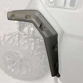 CPOWACE Slim Stylish Sport Fender Flares Compatible with Can-Am Defender HD5 HD8 HD10 MAX 2016-2025, Front & Rear Heavy Duty Mud Guards Replace 715003898(6pcs,Black)