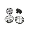ATEX Black Union Jack Wheel Hub Center Cover Kit for