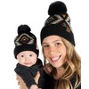 Funky Junque Baby Knit Hat with Fur Pom Pom, Soft
