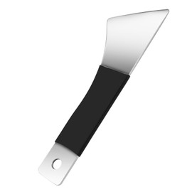Qianyu Professional 3D Printer Scraper Upgraded Polished Stainless Steel Metal 3D Printer Removal Spatula with Comfortable Grip 3D Printer Accessories for Model Stripping Safety (Black)