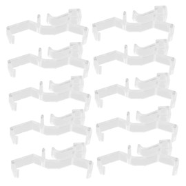 Gatuida 10pcs Clear Plastic Blind Retainer Clips for Window Blinds Durable and Easy to Install Holder Clips for Enhanced Stability and Secure Fit