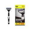 Dorco Face 4 4-blade portable disposable razor (4+1) included 6 Count