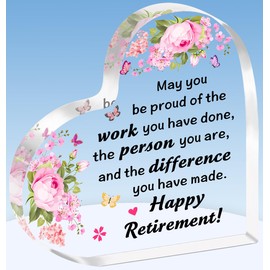 TTOVEN Thank You Gifts for Women Leaving Gifts for Women May You Be Proud of the Wrok Thank You Gifts for Women Plaque Gifts