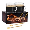 Mcupper 2 Pack Espresso Cups, 4oz Double Spouts Cups with