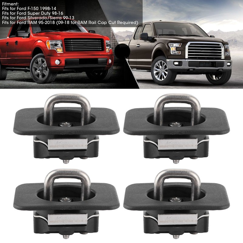 4pcs Tie Down Anchor Hook Rings Stretchable Fits for Ford