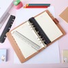 4PCS Journal Ruler，Ymapinc Book Marker Clear Notebook Ruler with Holes