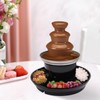 3 Tier Stainless Steel Luxury Cheese Cascading Fondue Chocolate Fountain