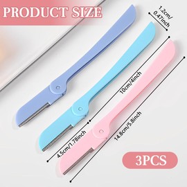 Augenbrauenrasierer, 6 Stück Damen Gesicht Rasierer Augenbraue Rasierer Former Rasierapparat für Damen und Männer Mehrzweck Peeling Gesicht Rasiermesser