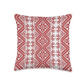 Palestine Women Arabic Girls Islamic Womens Folklore Thobe Throw Pillow