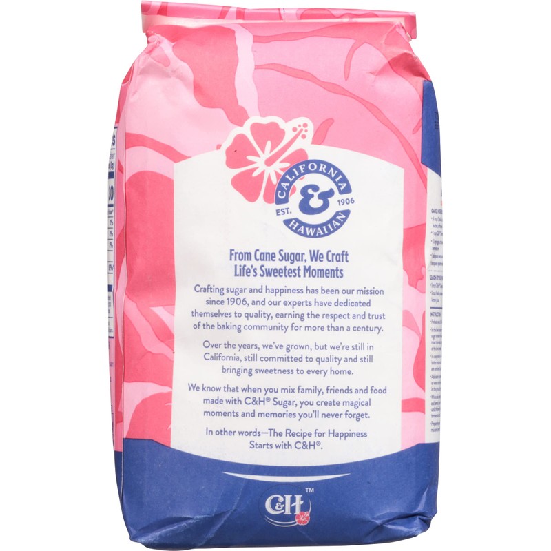 C&H® Granulated Sugar, 4 lb Bag of Premium Pure Cane