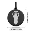 Comfort Zone Studios Stainless Steel Rabbit’s Foot Good Luck Charm