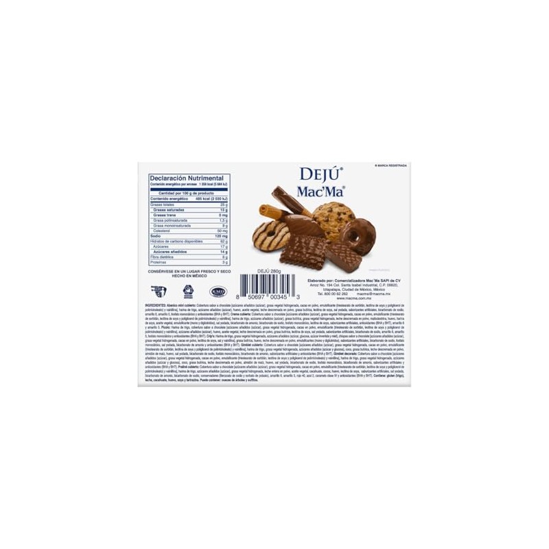 Mac´Ma Galletas Surtido Dejú 280 g