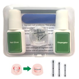 Titanium Alloy Silicone Ingrown Correction Patch Kit,Ingrown Toenail Treatment,Ingrown Toenail Removal Kit,Designed for Curved Nail Repair,Ingrown Toenail Corrector,Applicable to most sizes