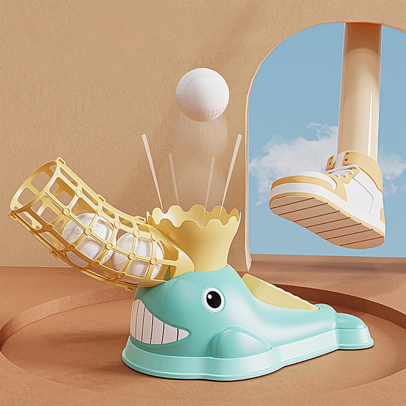 Kids Baseball Pitching Machine Foot Ejection Automatic Pitching Machine Kids