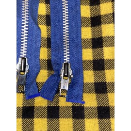 YKK Blue 18” 19” Zipper YKK PRIDE Metal Separating NOS jacket Heavy Duty Sz 5