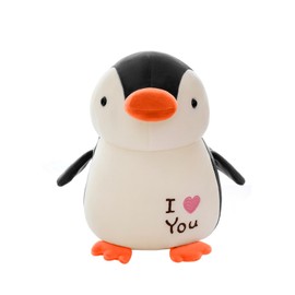 XiRiDa Penguin Stuffed Animal Plushie Hug Toy Throw Pillow Plush Doll for Kids 9.8"