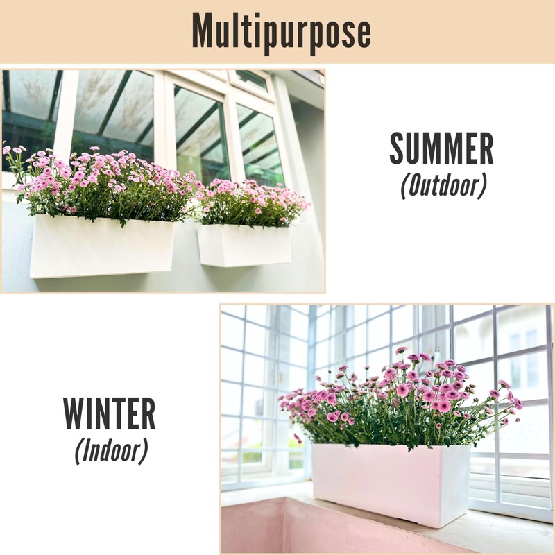 LaLaGreen Wall Planter for Outdoor (2 Pack, 14 Inch) Wall