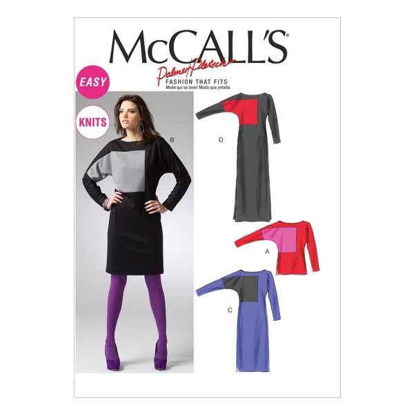 McCall Pattern Company M6792 Misses' Top and Dress Sewing Template, Size F5 (16-18-20-22-24)