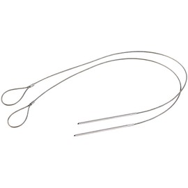 Rosenstein & Söhne Kebab Wire: Stainless Steel Kebab Wire, Set of 2 (Barbecue Skewers Stainless Steel, BBQ Wires, Wire Rope)