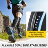 CAMBIVO Calf Compression Sleeves with Side Stabilizers for Men &