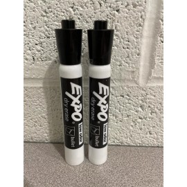 Sanford Expo BLACK Bullet Tip Dry Erase Pack Of 2 #82001