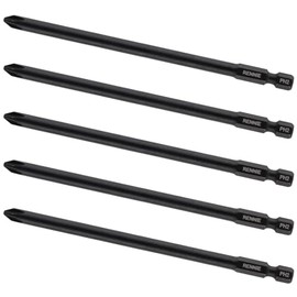 5 x Rennie Tools 130mm Long PH2 Compatible with Senco Duraspin DS200 DS202-14V DS205 Tyrex D404-14V Autofeed Collated Drywall Screwdriver Gun Bit Heavy Duty Phillips No.2
