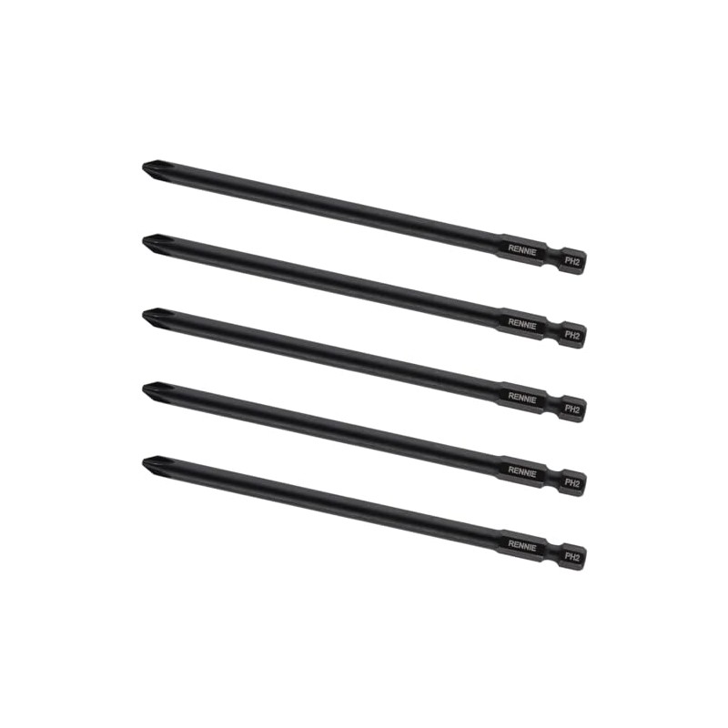5 x Rennie Tools 130mm Long PH2 Compatible with Senco
