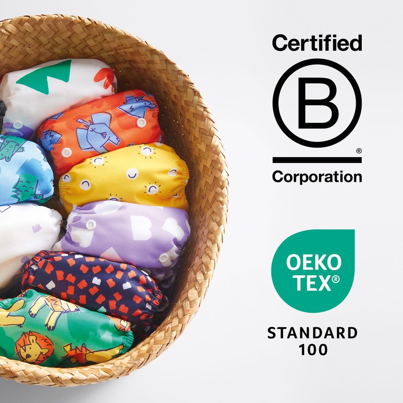 Bambino Mio, Revolutionary Reusable Cloth Nappy Ladybug - Sustainable, Oeko-Tex,