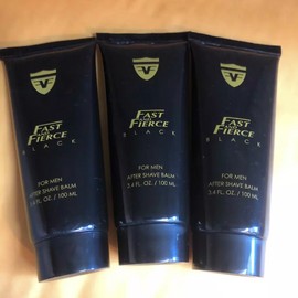 LOT OF 3 X ~FAST and FIERCE BLACK Men's After Shave Balm ~ 3.4 oz / 100 ML ~
