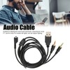 Headphone Audio Cable USB and 3.5mm Audio Jack Audio Cord