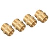 QUARKZMAN G3/8 Male Thread Nipple x 4 Pieces Straight Hex