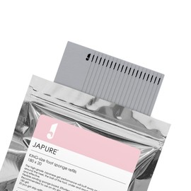 JAPURE King-Size Foot Sponge Refills - 180 Grit Replacement Pads (20pcs) - Professional Callus Remover Sponges for Foot Paddle Handle - Salon Quality Pedicure Tools