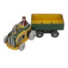 Wind Up Metal Walking Toy Tinplate Tractor Nostalgic Handmade Delicate