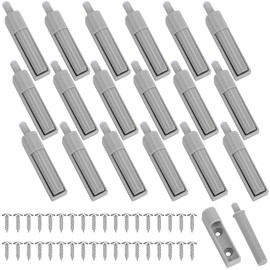 18 Pcs Softclose Door Dampers, Closer Buffers with Screws, Soft Rubber Head Door Damper Cabinet, Removable Door Damper Soft Close, Multifunctional Door Damper Cabinet for Retrofitting Cupboard Doors