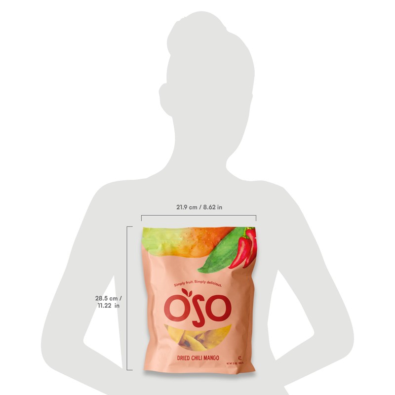 Oso Snacks Dried Chili Mango | No Sugar Added |