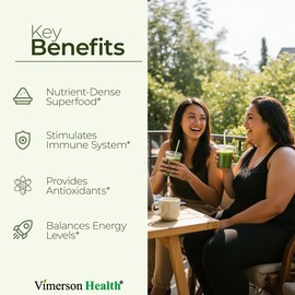 Organic Spirulina and Chlorella Capsules - Spirulina Capsules with Chlorella Powder for Immune, Antioxidant & Energy Support. Nutritious Super Green. Vegan & Non-GMO. Third Party Tested. 60 Caps