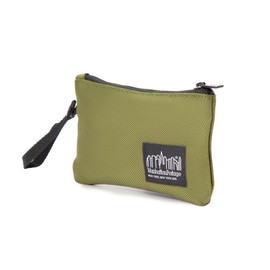 Manhattan Portage Union Pouch Wide CORDURA® Ballistic Fabric Black Label Accessories Carry Case With Wristlet Strap (Olive)