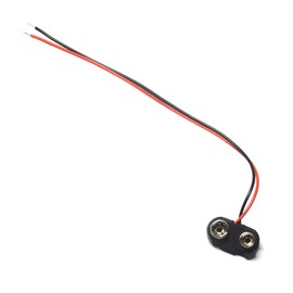 LampVPath 20 Pcs 9V T Type Battery Snap Connector 9 Volt Battery Clips Connector Buckle Plastic Housing