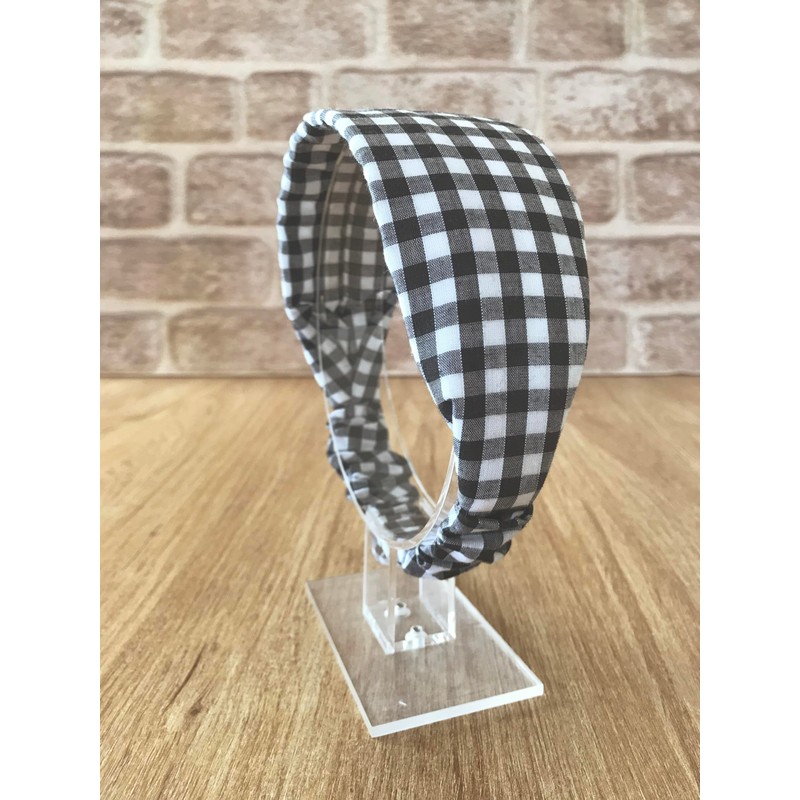 Gingham Headband. Child Sized. Suit Child Age 4 To 10