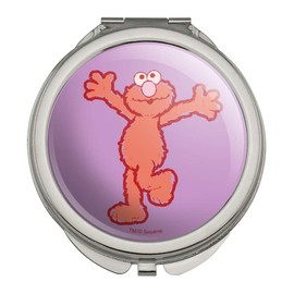 Sesame Street Elmo Distressed Compact Travel Purse Handbag Makeup Mirror