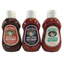 Melinda's Ketchup Ghost Pepper Habanero Chipotle Travel 4 oz 118ml Hot Flavored