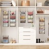4 Tier Closet Hanging Organizer, Closet Organizers and Storage with
