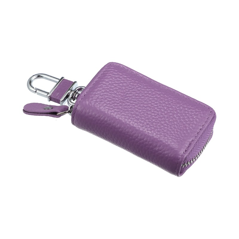 X AUTOHAUX Vehicle Remote Control Key Case Faux Leather Zip