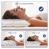 MINUPWELL Ultra Flat Pillows for Sleeping Thin, 7D High Support